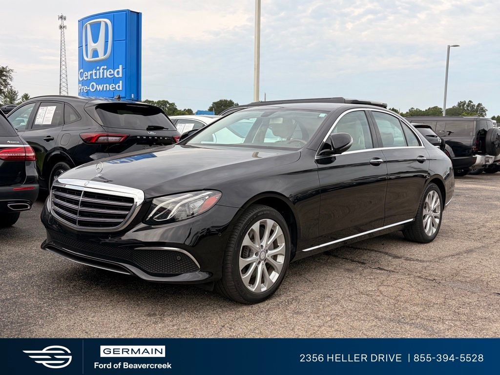 Black 2017 Mercedes-Benz E-Class Sedan Rear-Wheel Drive 9-Speed Automatic
