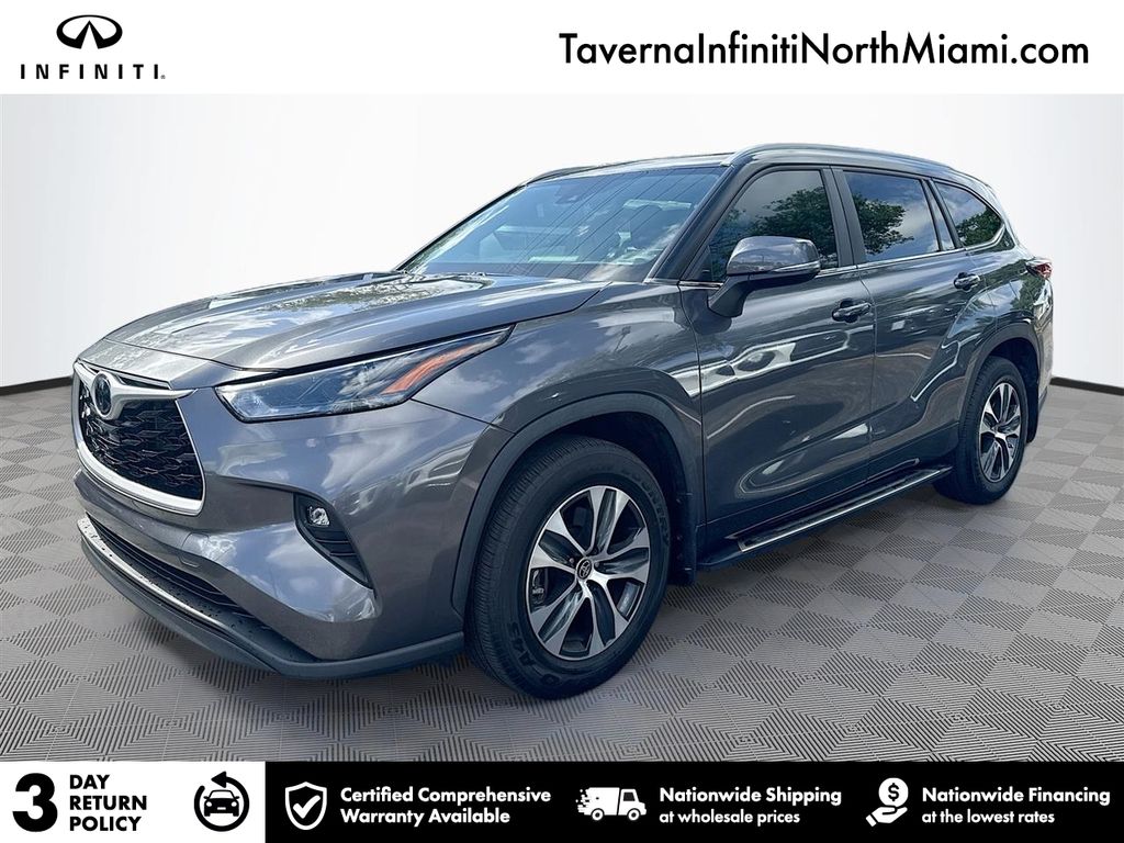 Magnetic Gray Metallic 2024 Toyota Highlander XLE FWD SUV / Crossover Front-Wheel Drive 8-Speed Automatic