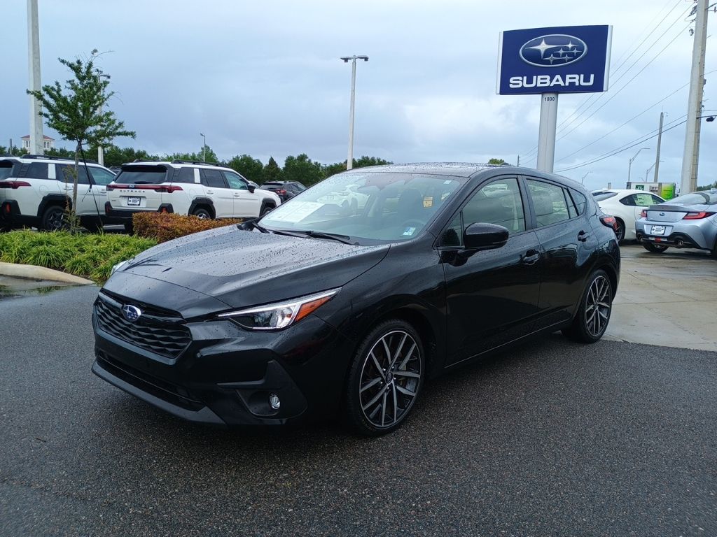 Crystal Black Silica 2024 Subaru Impreza Sport AWD Wagon All-Wheel Drive Continuously Variable Transmission