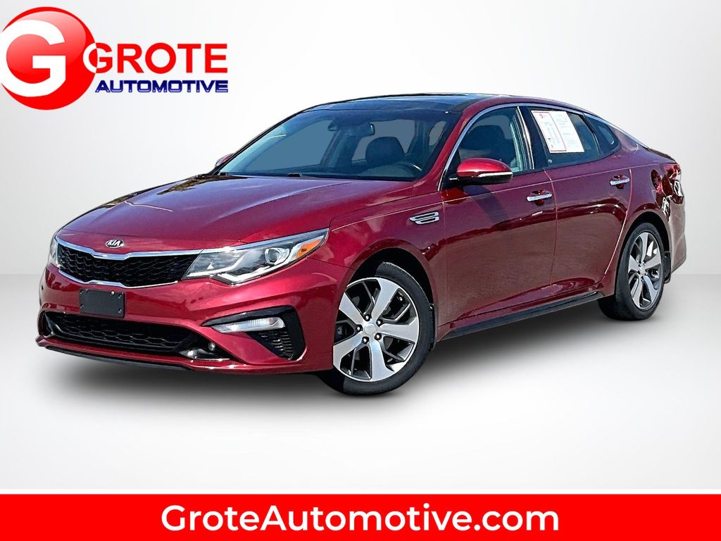Passion Red 2019 Kia Optima Sedan Front-Wheel Drive 6-Speed Automatic