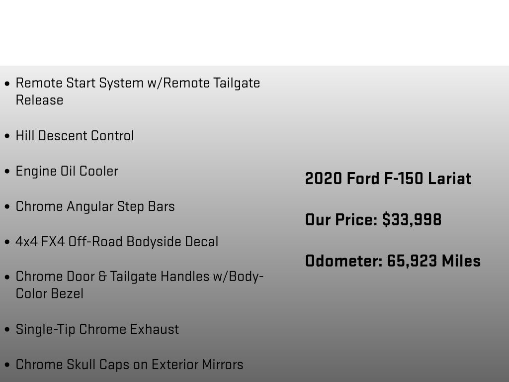 2020 Ford F-150 Lariat White at Carlisle Cadillac Buick GMC