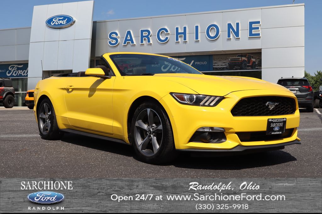 Triple Yellow Tri-Coat 2015 Ford Mustang Convertible Rear-Wheel Drive 6-Speed Automatic
