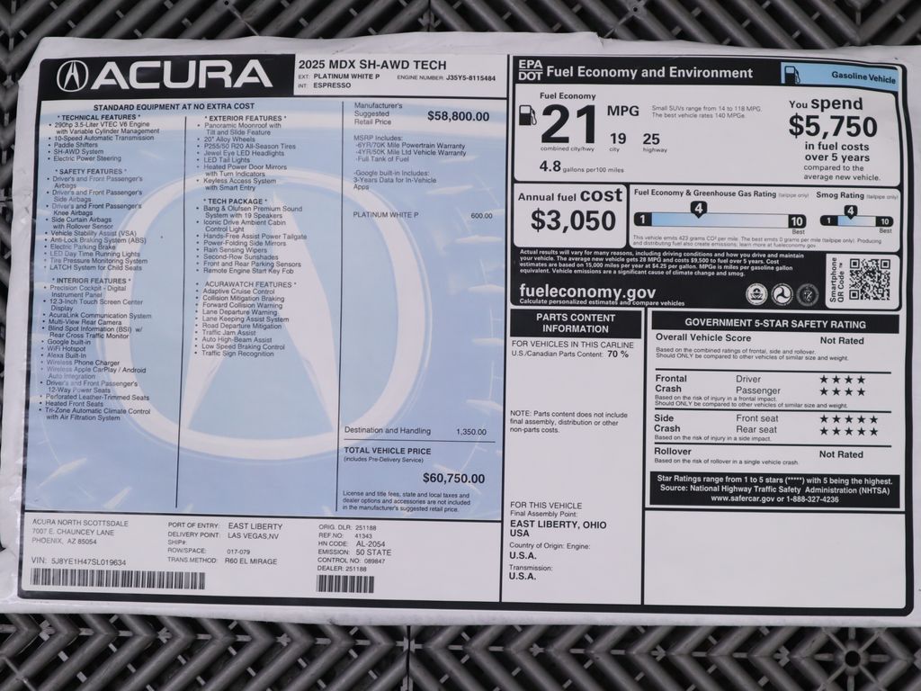 2025 Acura MDX Technology 9