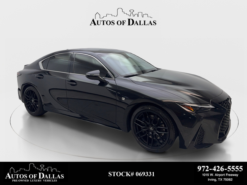 Black (Caviar) 2023 Lexus IS Sedan Rear-Wheel Drive 8-Speed Automatic