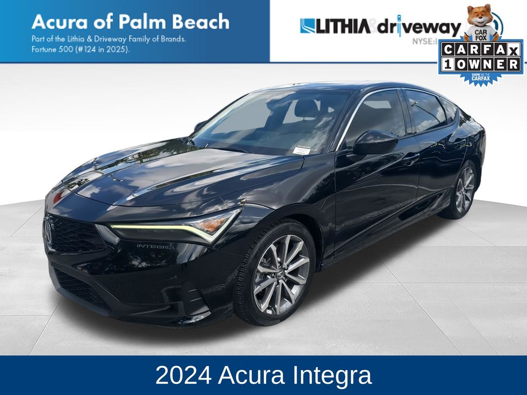 Black 2024 Acura Integra FWD Sedan Front-Wheel Drive Continuously Variable Transmission