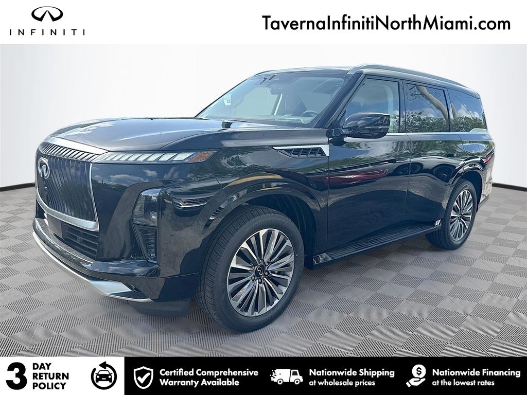 Black (Obsidian) 2027 INFINITI QX80 SUV / Crossover Rear-Wheel Drive 9-Speed Automatic