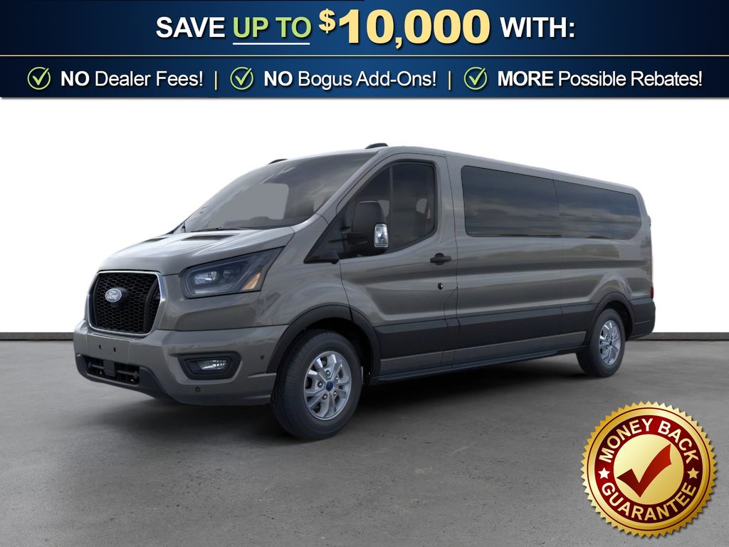 Carbonized Gray Metallic 2026 Ford Transit Passenger Van