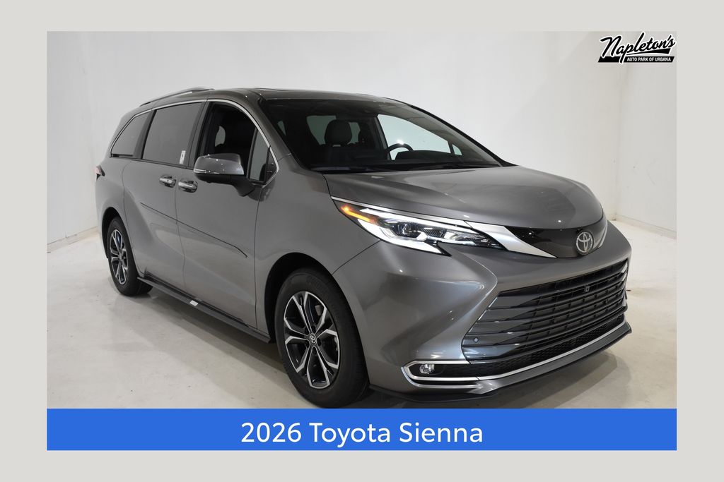 Heavy Metallic 2026 Toyota Sienna Minivan All-Wheel Drive Continuously Variable Transmission
