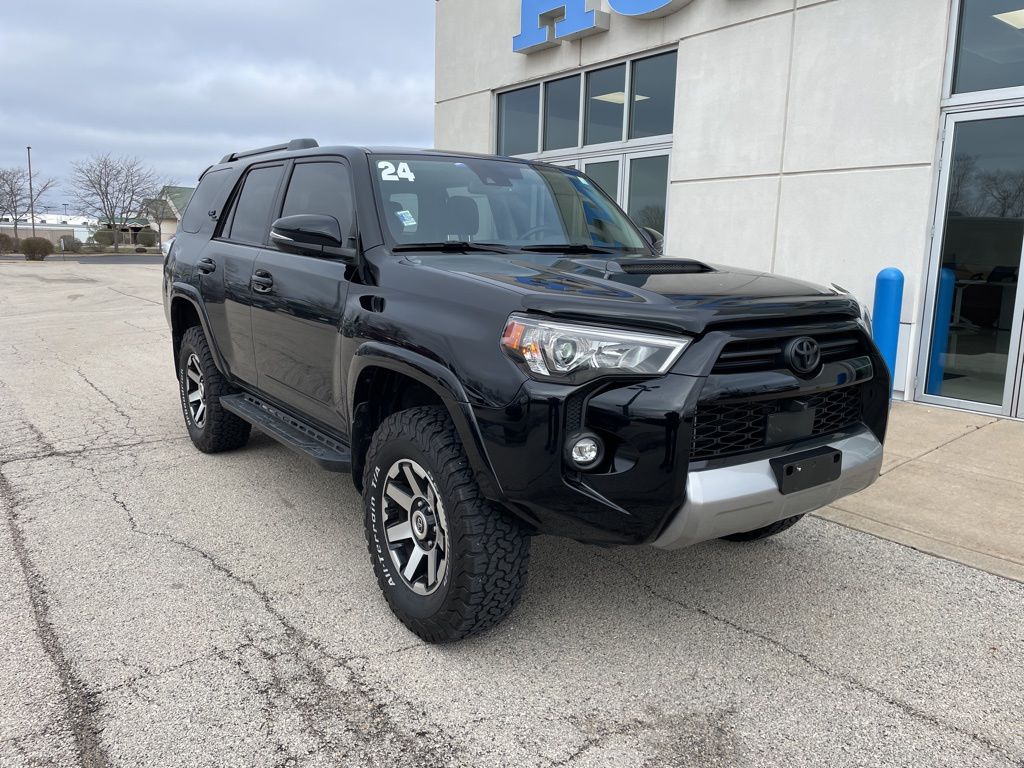 Midnight Black Metallic 2024 Toyota 4Runner TRD Off-Road Premium 4WD SUV / Crossover Four-Wheel Drive 5-Speed Automatic