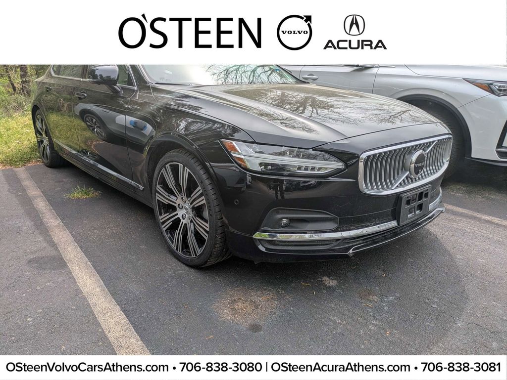 Onyx Black Metallic 2024 Volvo S90 B6 Ultimate AWD Sedan All-Wheel Drive Automatic