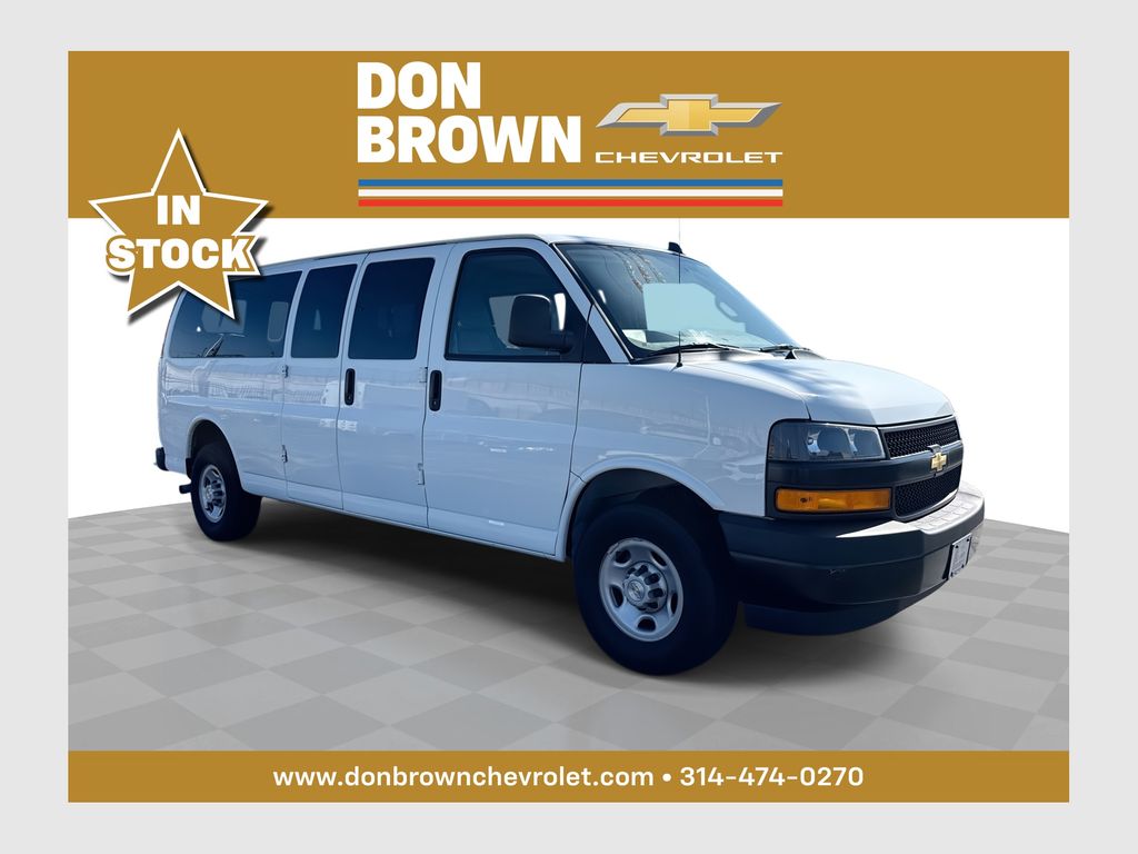 Summit White 2023 Chevrolet Express Van Rear-Wheel Drive 8-Speed Automatic Overdrive