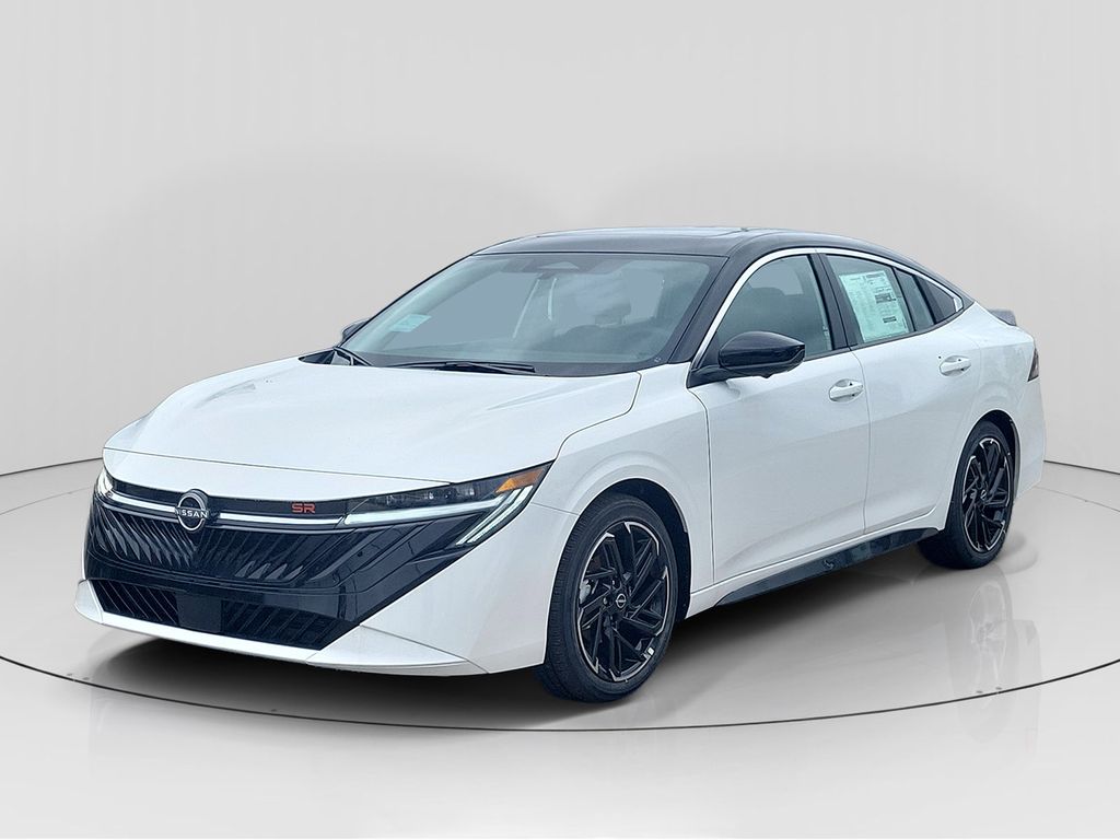 Aspen White/Super Black 2026 Nissan Sentra Sedan Front-Wheel Drive Continuously Variable Transmission