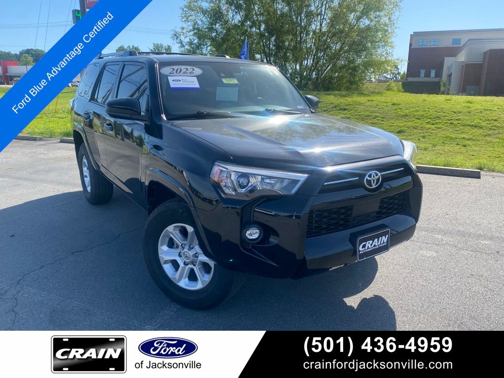 Midnight Black Metallic 2022 Toyota 4Runner SR5 RWD SUV / Crossover 4X2 5-Speed Automatic