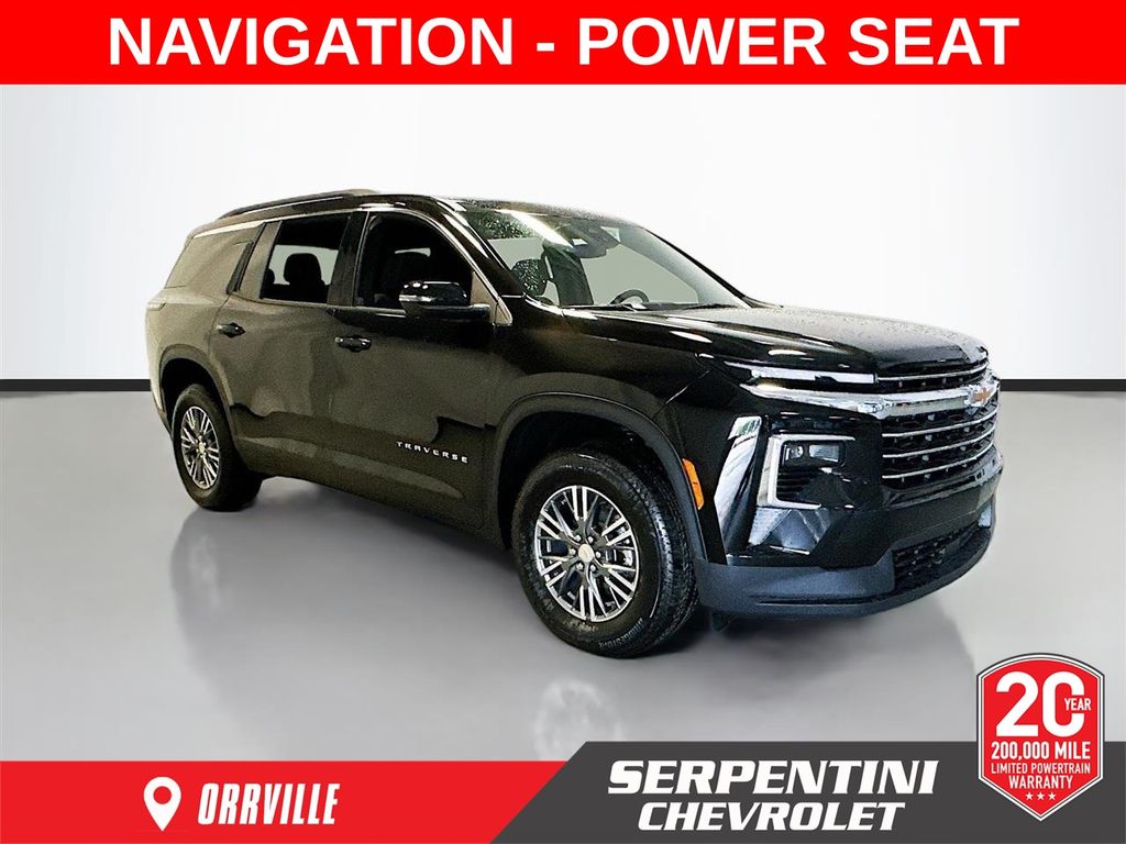 Mosaic Black Metallic 2025 Chevrolet Traverse SUV / Crossover Front-Wheel Drive 8-Speed Automatic
