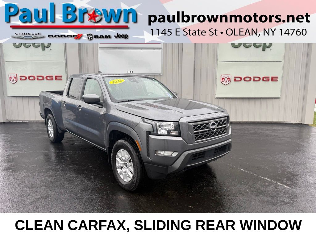 Gray (Gun Metallic) 2023 Nissan Frontier Pickup Truck Four-Wheel Drive 9-Speed Automatic