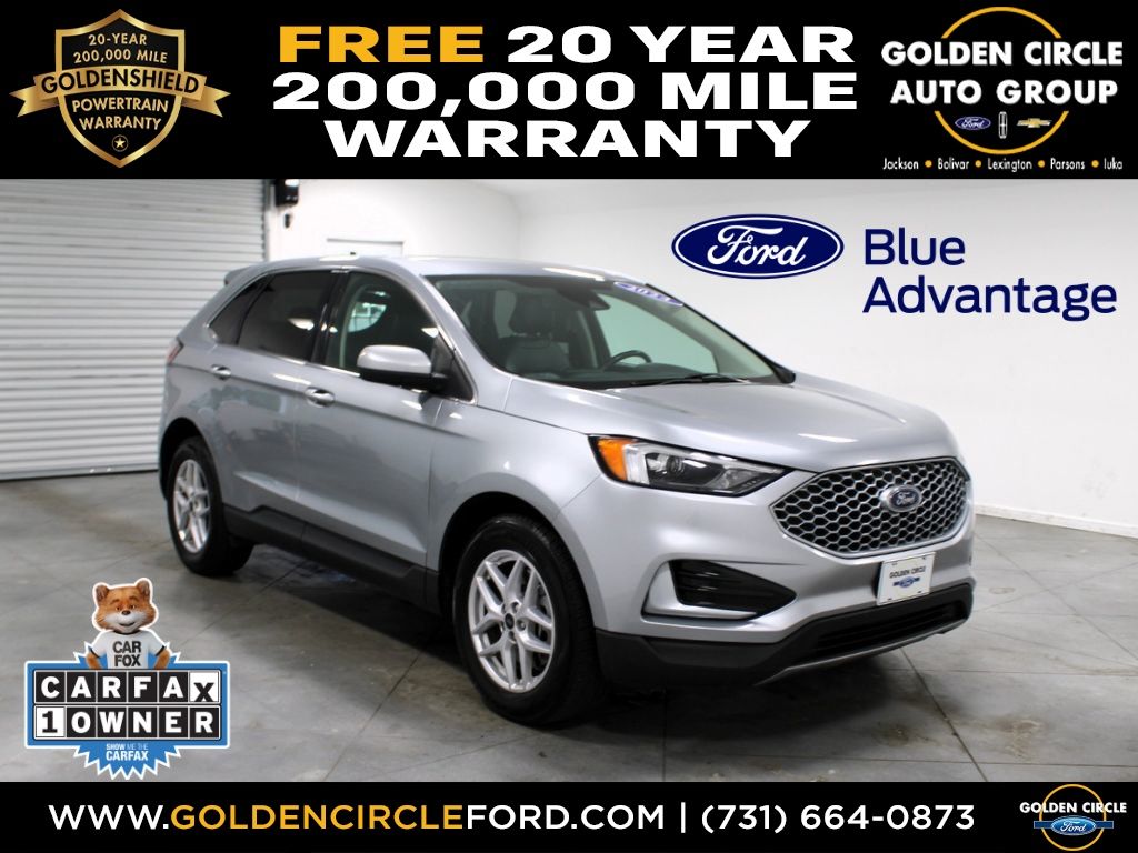 Iconic Silver Metallic 2024 Ford Edge SEL AWD SUV / Crossover All-Wheel Drive 8-Speed Automatic
