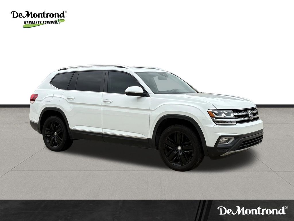 2019 Volkswagen Atlas SEL White at Durrett Motor Company