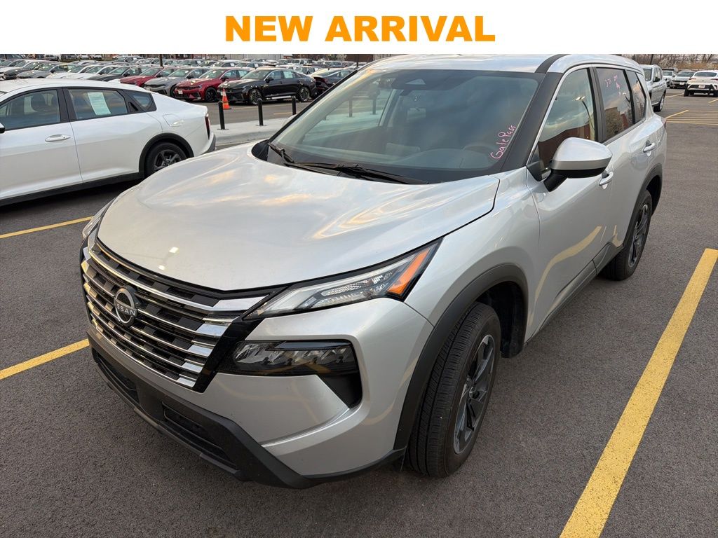 Brilliant Silver Metallic 2025 Nissan Rogue SV AWD SUV / Crossover All-Wheel Drive Continuously Variable Transmission