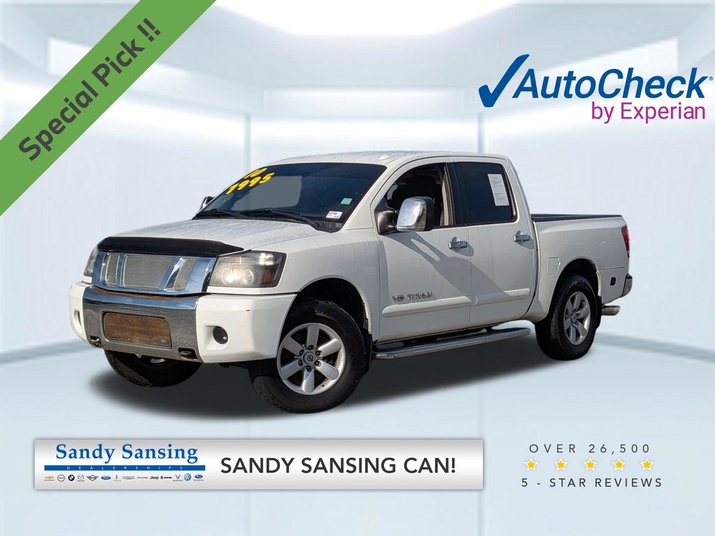 Blizzard White 2010 Nissan Titan Pickup Truck 4X2 5-Speed Automatic