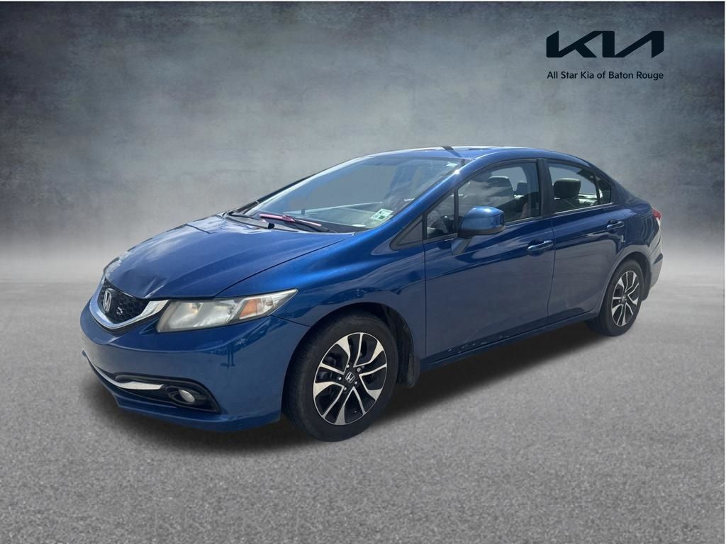 Blue 2013 Honda Civic Sedan Front-Wheel Drive 5-Speed Automatic