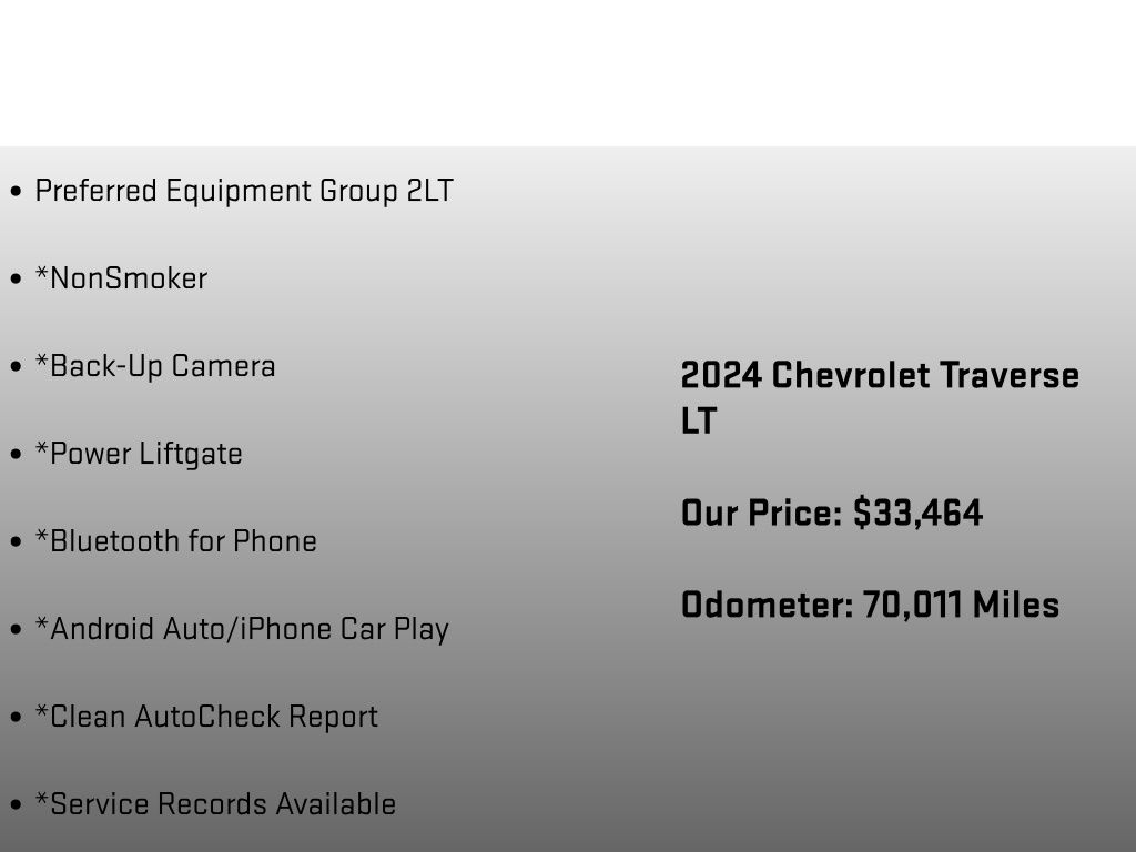 2024 Chevrolet Traverse LT Gray at Klick Lewis Buick Chevrolet
