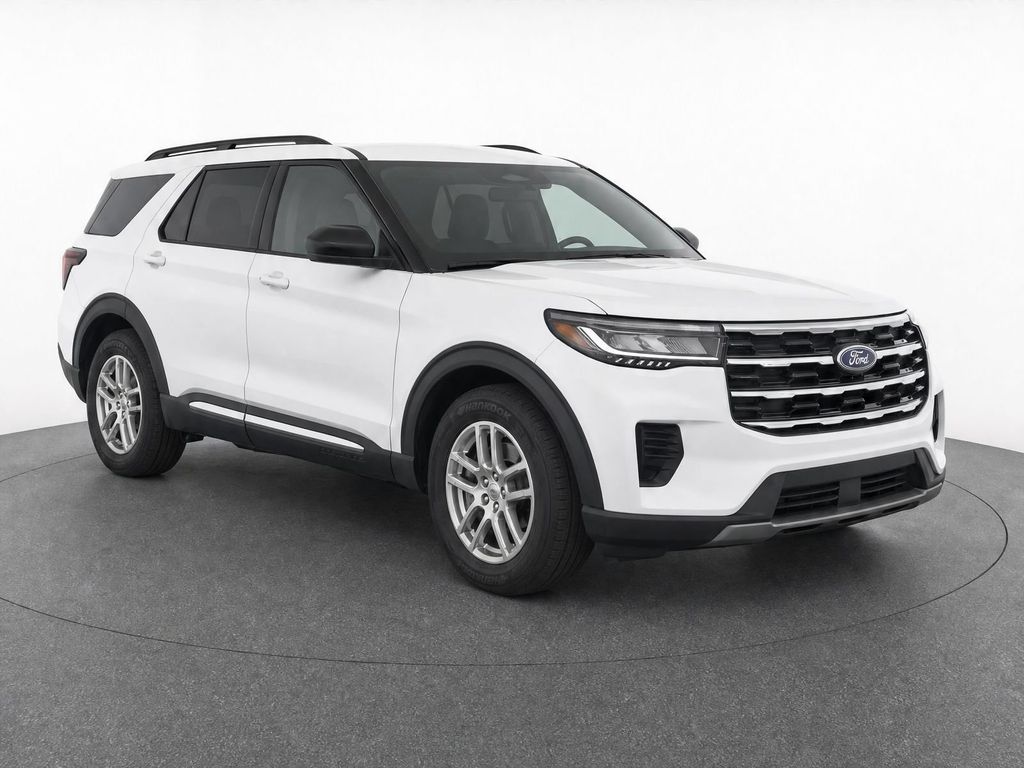 White Metallic 2025 Ford Explorer SUV / Crossover All-Wheel Drive Automatic