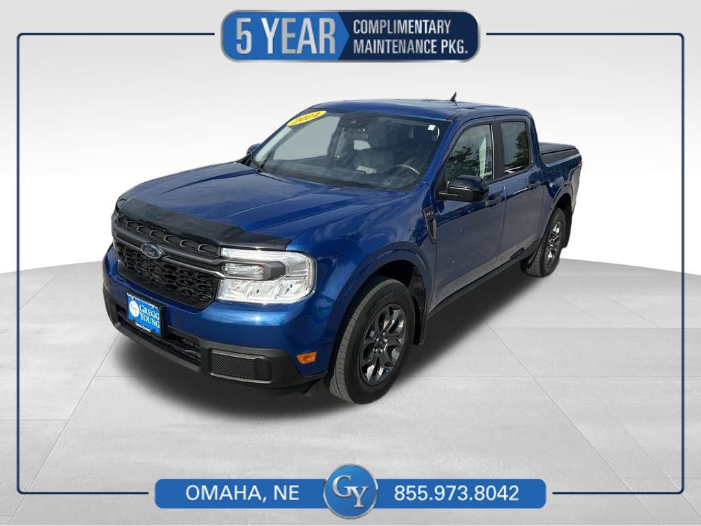 Blue Metallic 2024 Ford Maverick Pickup Truck All-Wheel Drive 8-Speed Automatic