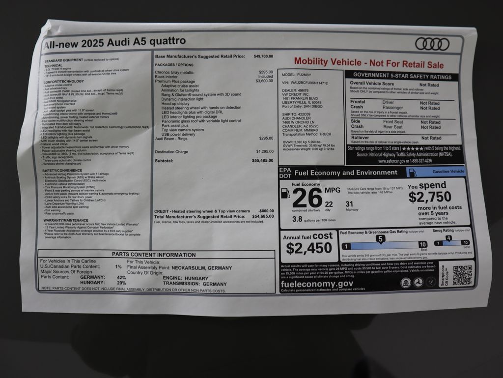 Thumbnail: 2025 Audi A5 - 9