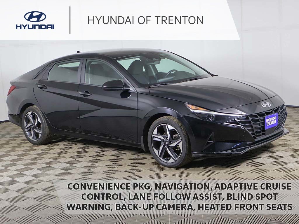 Onyx Black 2023 Hyundai Elantra Sedan Front-Wheel Drive Continuously Variable Transmission