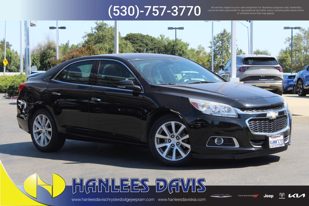 Black 2016 Chevrolet Malibu Sedan Front-Wheel Drive 6-Speed Automatic Overdrive