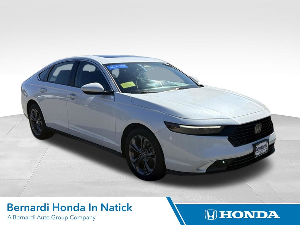 Platinum White Pearl 2023 Honda Accord Sedan Front-Wheel Drive Continuously Variable Transmission