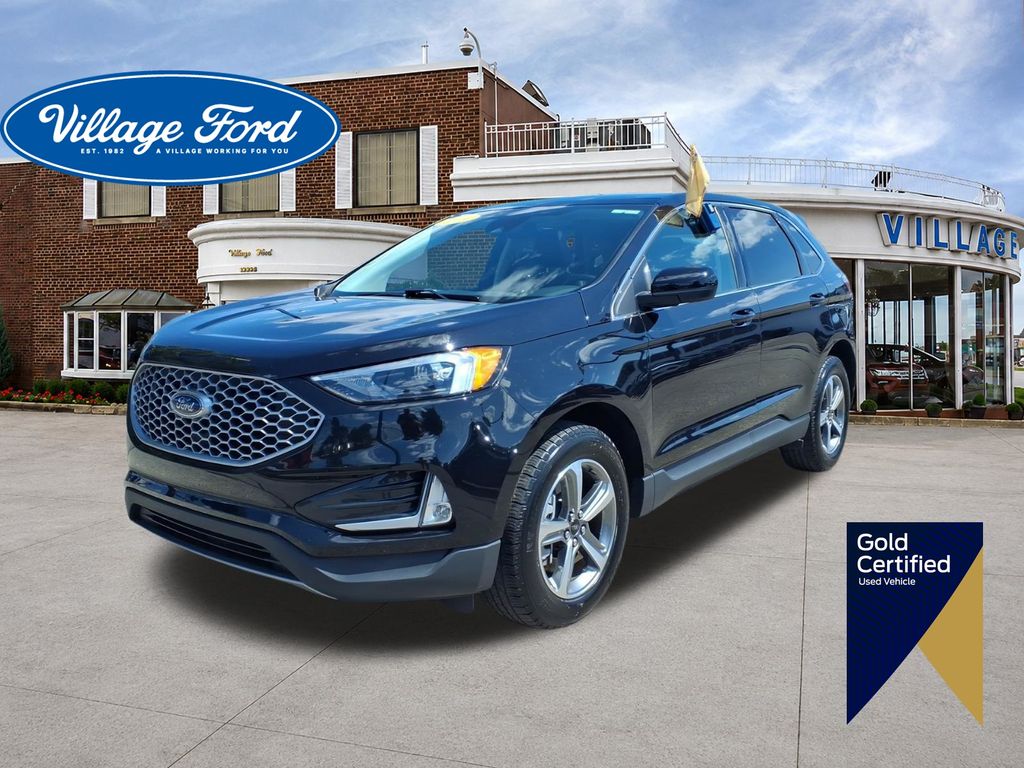 Black Metallic 2024 Ford Edge SUV / Crossover All-Wheel Drive 8-Speed Automatic