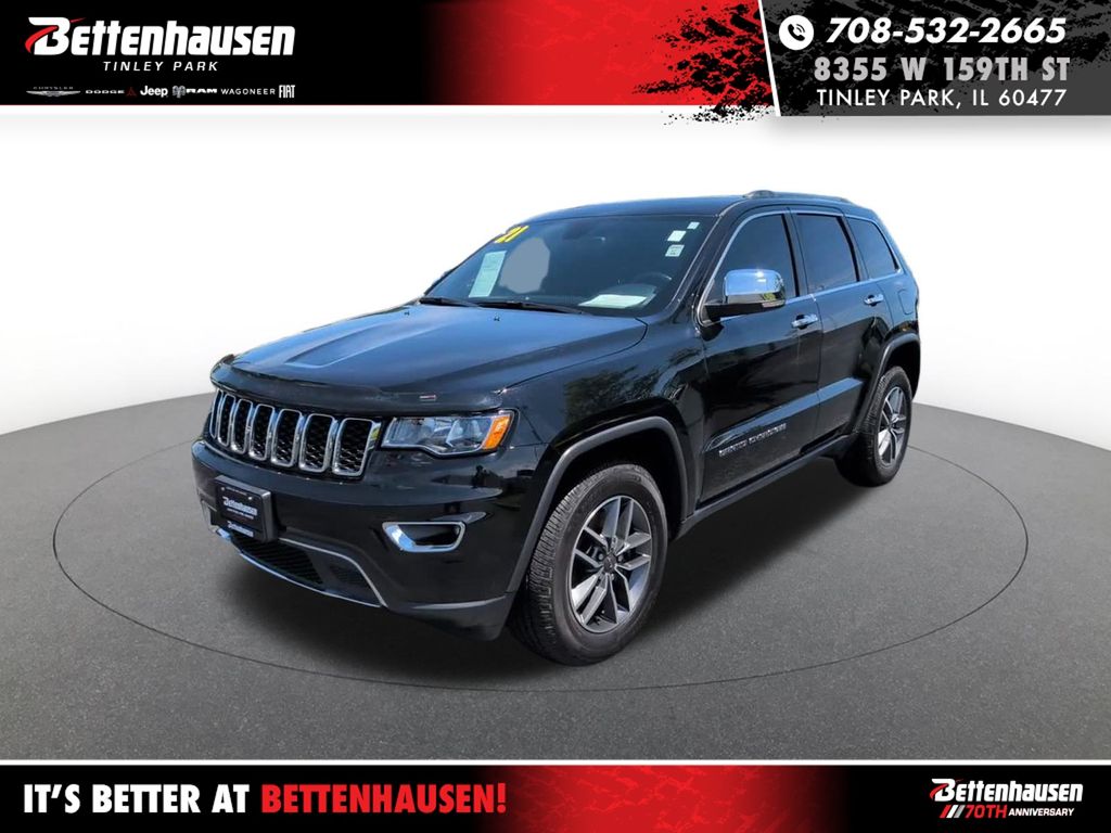 Diamond Black 2021 Jeep Grand Cherokee SUV / Crossover Four-Wheel Drive 8-Speed Automatic