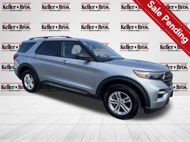 Iconic Silver Metallic 2020 Ford Explorer SUV / Crossover All-Wheel Drive Automatic