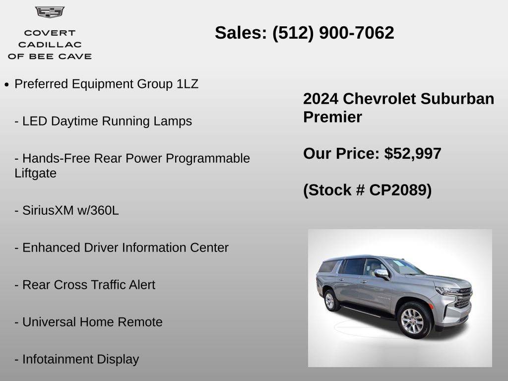 Used Car 2024 Chevrolet Suburban  Premier For Sale Under $60,000 In Austin, Texas