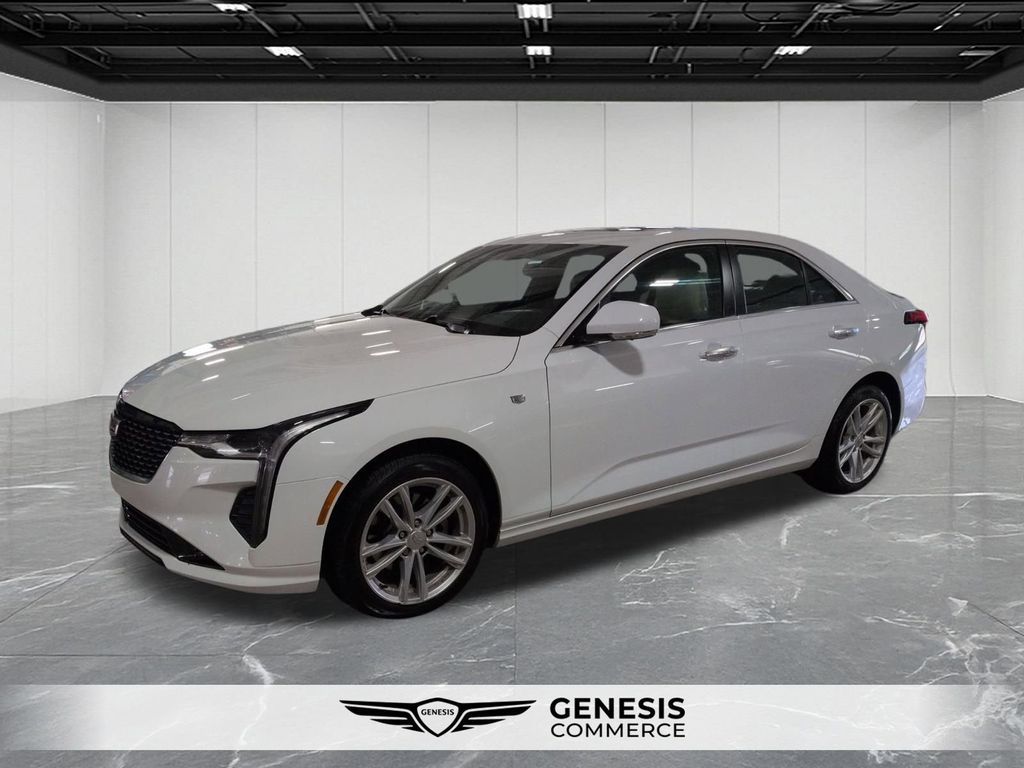 Summit White 2023 Cadillac CT4 Luxury AWD Sedan All-Wheel Drive 8-Speed Automatic