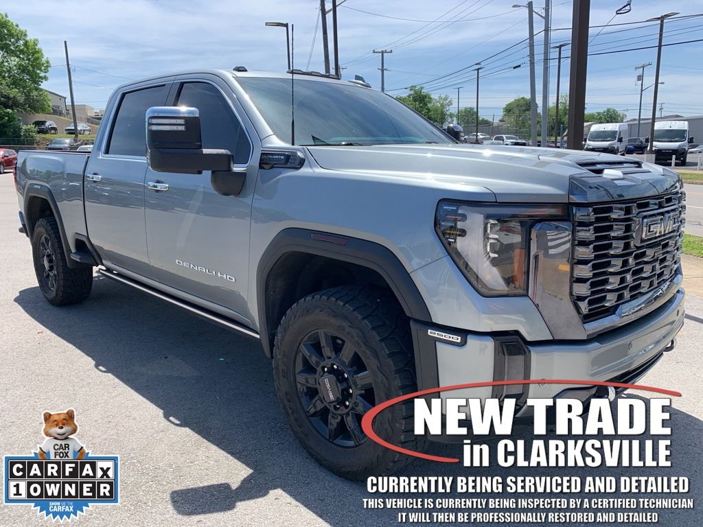 Sterling Metallic 2024 GMC Sierra 2500HD Denali Ultimate Crew Cab 4WD Pickup Truck Four-Wheel Drive Automatic
