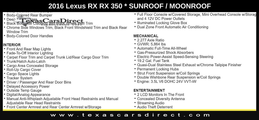 2016 Lexus RX 350 11