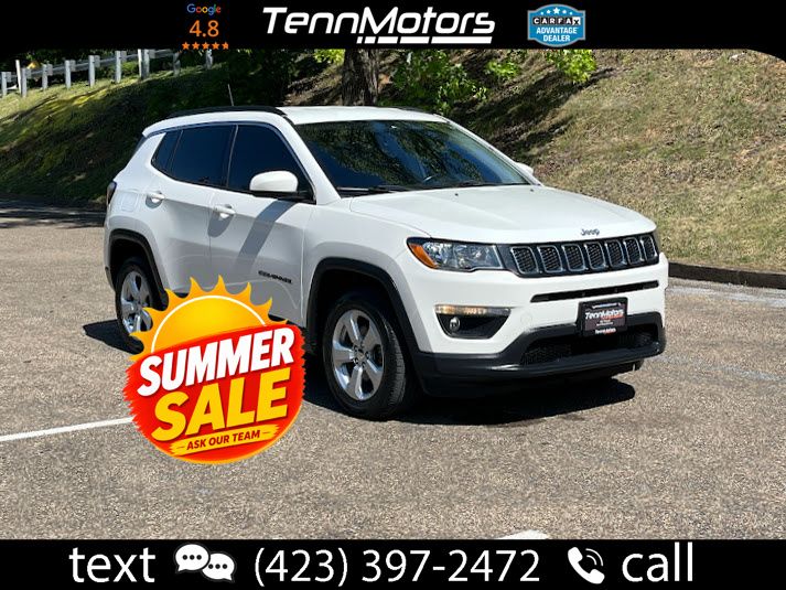 White Clearcoat 2019 Jeep Compass SUV / Crossover Four-Wheel Drive 9-Speed Automatic