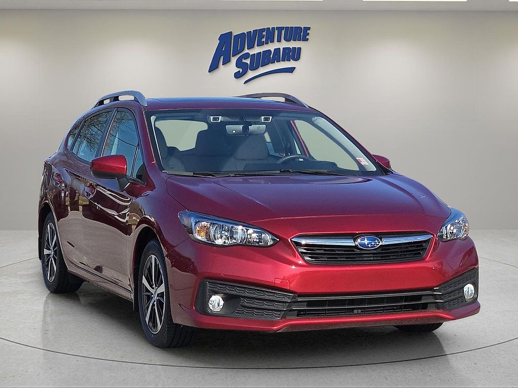 Crimson Red Pearl 2022 Subaru Impreza Premium Wagon AWD Wagon All-Wheel Drive Continuously Variable Transmission