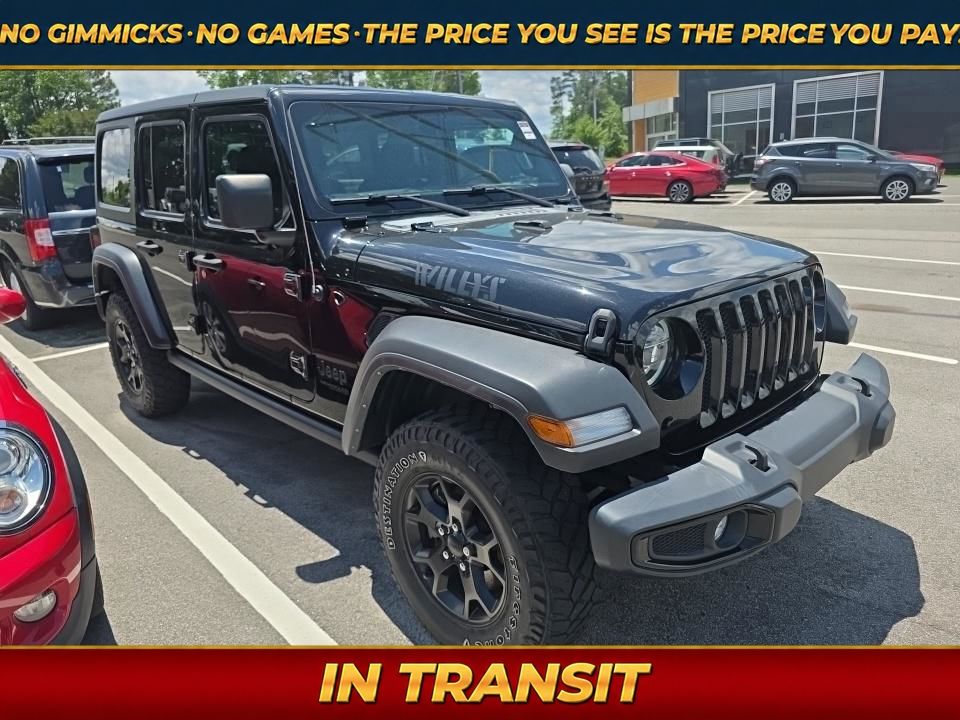 Black Clearcoat 2022 Jeep Wrangler SUV / Crossover Four-Wheel Drive 8-Speed Automatic