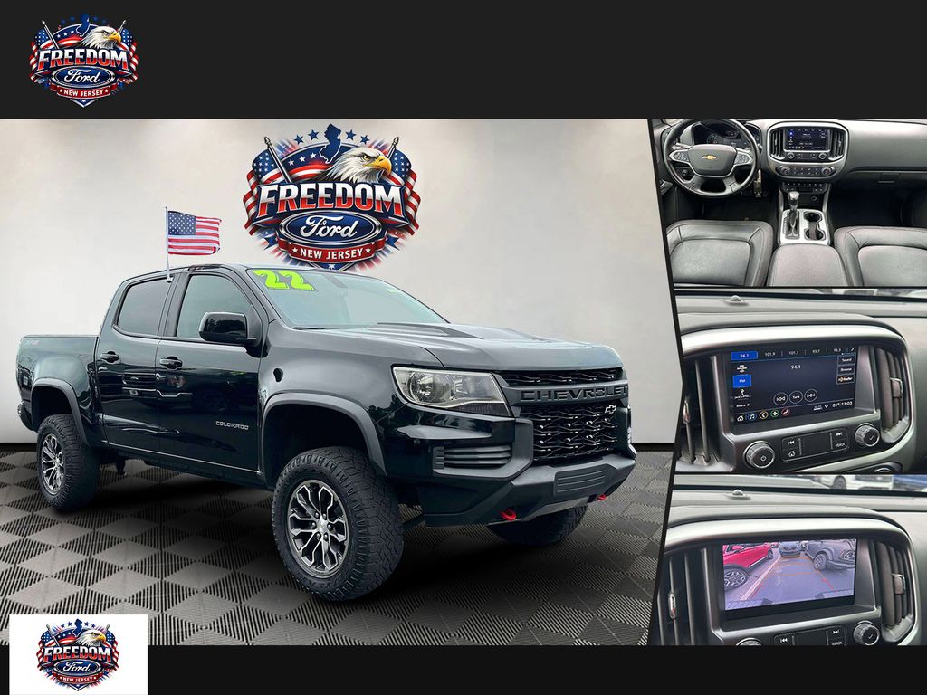 Black 2022 Chevrolet Colorado Pickup Truck Four-Wheel Drive 8-Speed Automatic