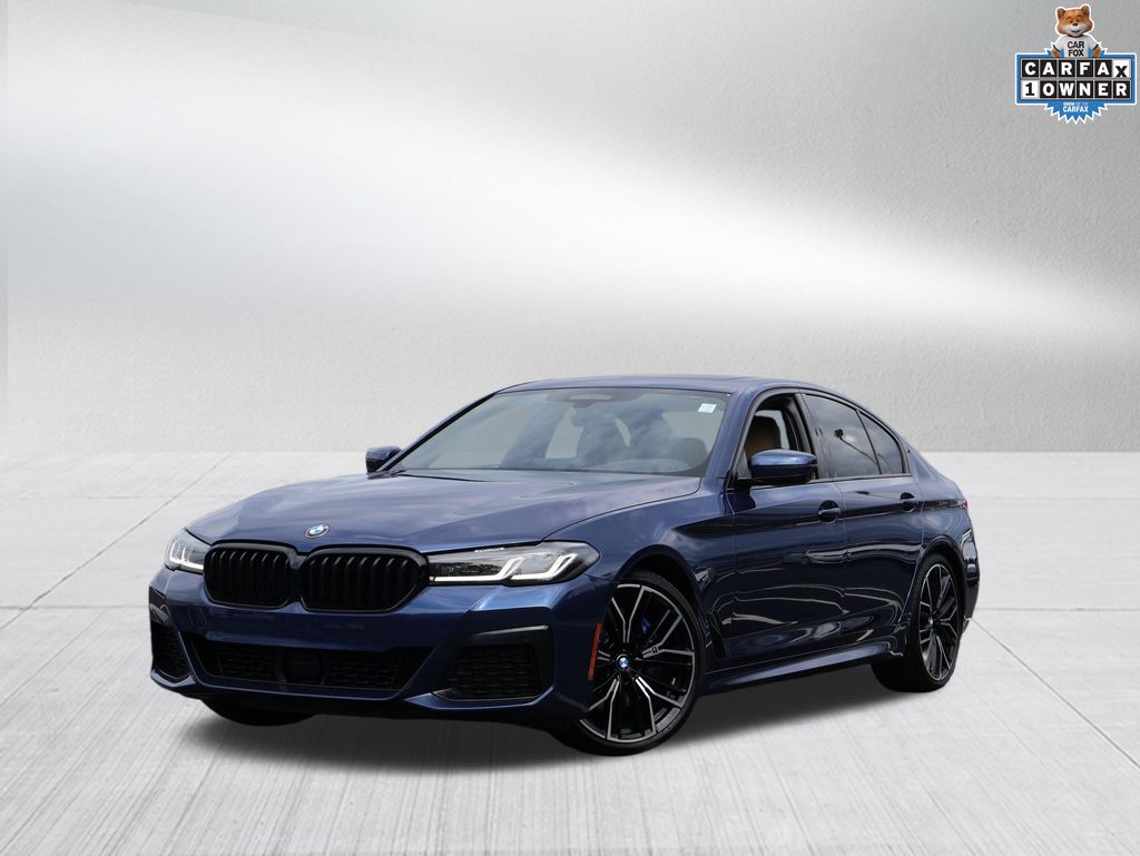 Phytonic Blue Metallic 2023 BMW 5 Series Sedan All-Wheel Drive 8-Speed Automatic