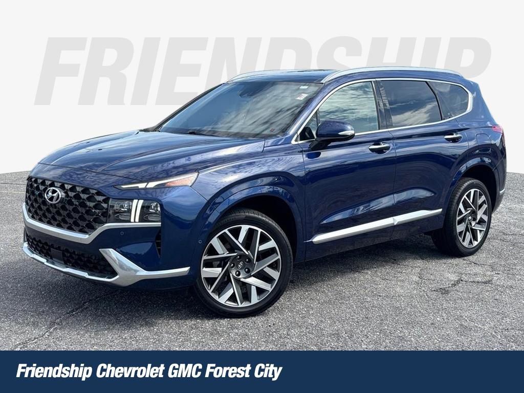 Stormy Blue 2023 Hyundai Santa Fe Calligraphy AWD SUV / Crossover All-Wheel Drive Automatic