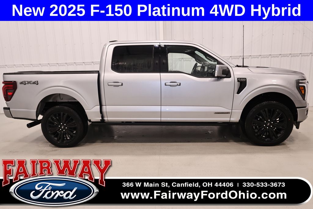 Iconic Silver Metallic 2025 Ford F-150 Pickup Truck Four-Wheel Drive Automatic