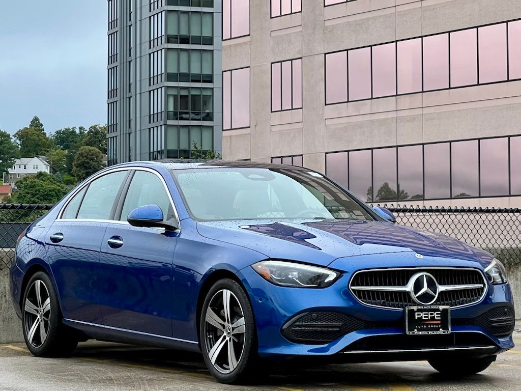 Starling Blue Metallic 2026 Mercedes-Benz C-Class Sedan All-Wheel Drive 9-Speed Automatic