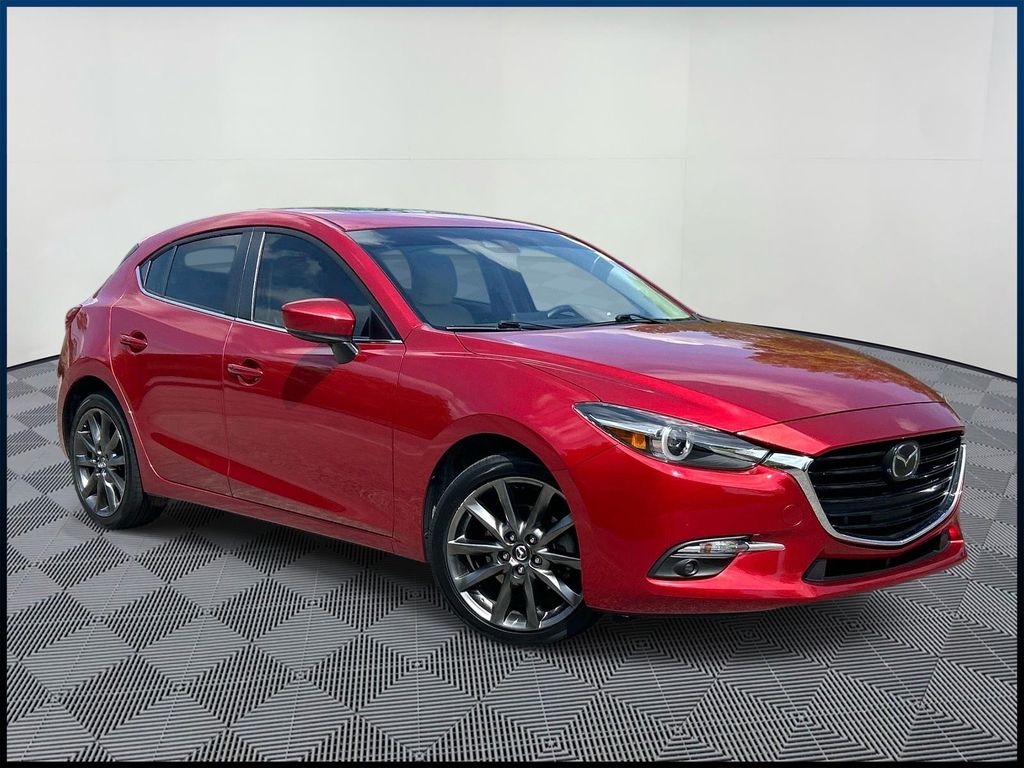 Red Metallic 2018 Mazda MAZDA3 Grand Touring Hatchback Hatchback Front-Wheel Drive 6-Speed Automatic