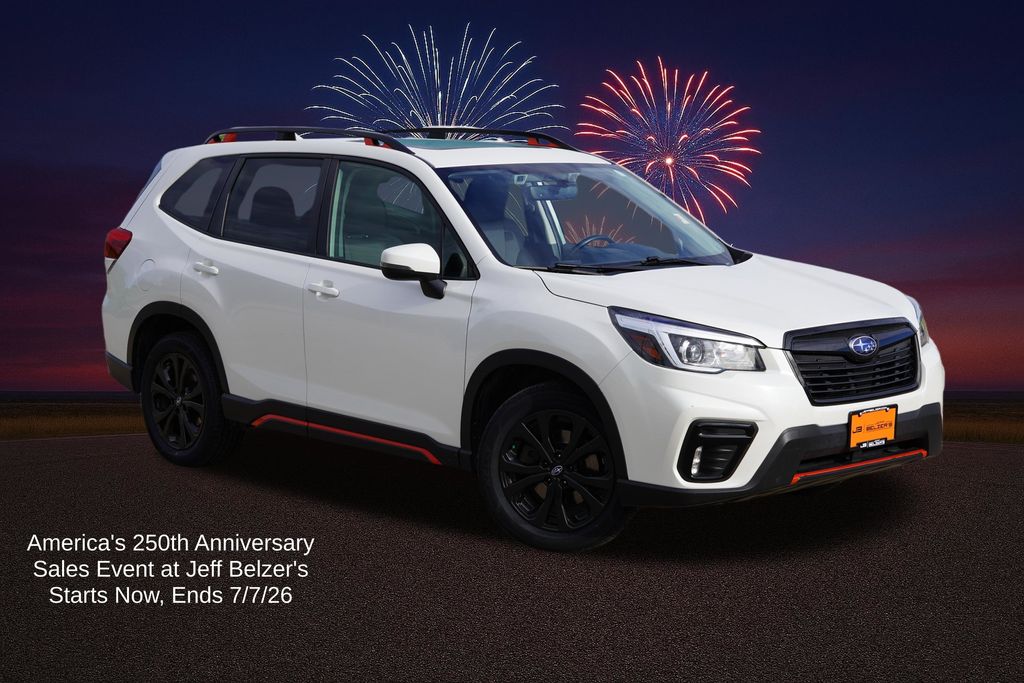 Crystal White Pearl 2019 Subaru Forester SUV / Crossover All-Wheel Drive Continuously Variable Transmission