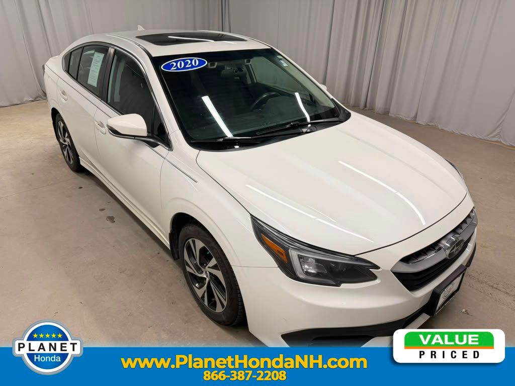 Crystal White Pearl 2020 Subaru Legacy Sedan All-Wheel Drive Continuously Variable Transmission