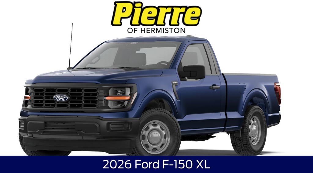 Blue 2026 Ford F-150 XL Regular Cab 4WD Pickup Truck Four-Wheel Drive Automatic